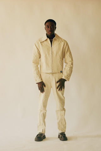 Logo Embossed Work Pants
