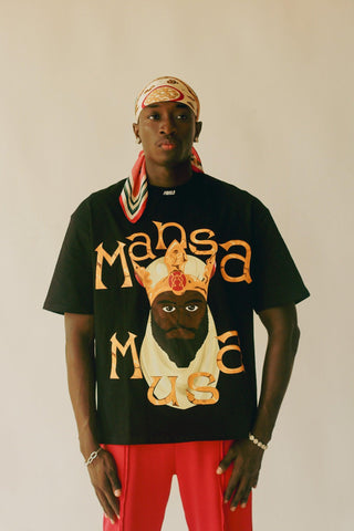 Mansa Musa graphic t shirt - Faveloworldwide