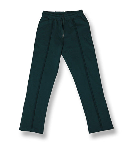 Triple Forest Green split hem pants