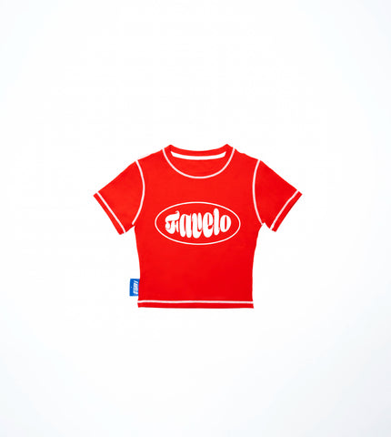 Red crop top