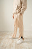 Triple tan split hem pants
