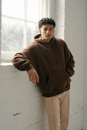 Triple nespresso brown hoodie - Faveloworldwide