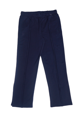 Triple navy blue split hem pants - Faveloworldwide