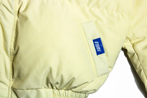 Crayola yellow lemon puff jacket