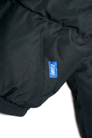 Dark forest green puff jacket