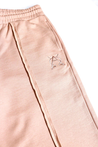 Triple tan split hem pants - Faveloworldwide