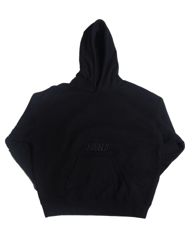 Triple Black Hoodie - Faveloworldwide