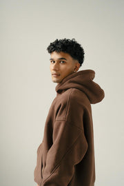 Triple nespresso brown hoodie - Faveloworldwide