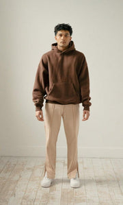 Triple nespresso brown hoodie - Faveloworldwide